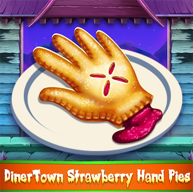 Spooky Strawberry Hand Pie